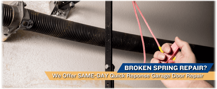 Broken Garage Door Spring Plainfield Indiana